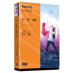 Kopierpapier Tecno Colors A3 80g intensiv-orange