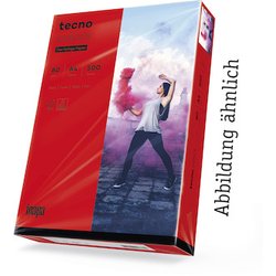 Kopierpapier Tecno Colors A3 80g intensiv-rot