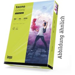 Kopierpapier Tecno Colors A3 80g leuchtgrün