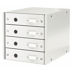 Schubladenset Click&Store 4 Schubladen weiß