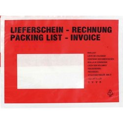 UNIPACK Begleitpapiertasche C5 m. Druck