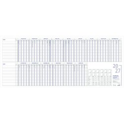 Urlaubsplaner f. 35 Mitarbeiter 1000x420mm 15 Monate