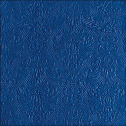 Ambiente Prägeserviette 33x33cm 15Stück navyblau