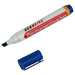 Büroring Permanentmarker Keilspitze 1-4mm blau