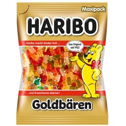 Haribo Goldbären Maxipack 1 KG Beut Fruchtgummi in frischen , fruchtige
