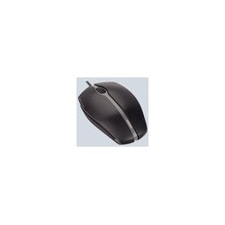Mouse Gentix silent, kabelgebunden, schwarz, 3 Tasten, Seiten aus Gummi