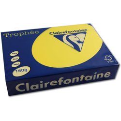 Colorpapier Papago 160g A4 intensiv-kanariengelb 250Bl
