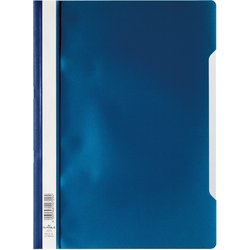 Schnellhefter PP Vorderdeckel transparent A4 blau