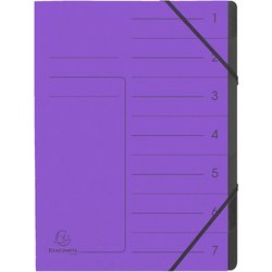 Ordnungsmappe Colorspan 7 Fächer violett