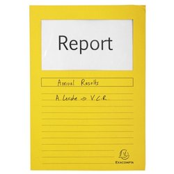 Sichtmappe/Fenstermappe Forever gelb aus Recycling Karton