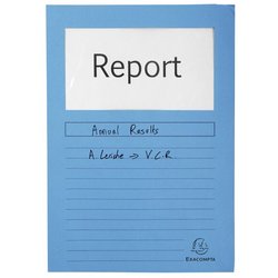 Sichtmappe/Fenstermappe Forever hellblau aus Recycling Karton