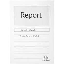 Sichtmappe/Fenstermappe Forever weiß aus Recycling Karton