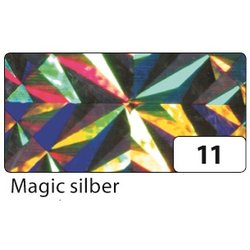 Holografiefolie 40x100cm selbstklebend magic silber
