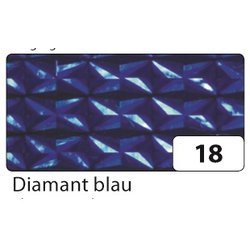 Holografiefolie 40x100cm selbstklebend diamant blau