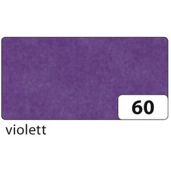 Blumenseide 20g 50x70cm gefalzt auf 125x25cm 5Bg violett
