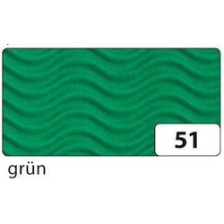 Mini-Laternenrohling Folia 9751/5 3D-Welle 10x10x12cm 5St grün