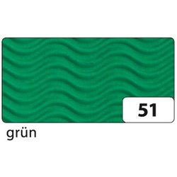 Laternenrohling Folia 9851/5 3D-Welle 135x135x180mm 5St grün