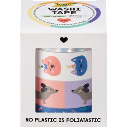 Washi-Tape 4er-Set Hotfoil Party Animals 