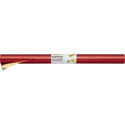 Alufolie 05x10m rot/gold