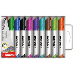 KORES Whiteboard Marker-Set 3mm Rundspitze, 6 Farben