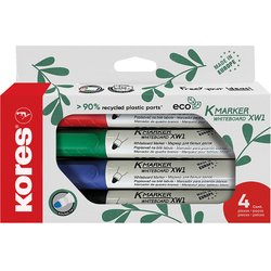 Whiteboardmarker ECO XW1 Rundspitze 4er Etui