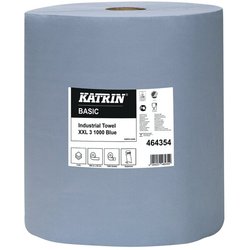 Putzrolle Katrin Basic XXL 3 blue 1000 Bl., 3 lg. 360m Blatt 38x36cm