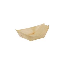 Fingerfoodschale pure 11x6,5cm Holz 50 St./Pack.