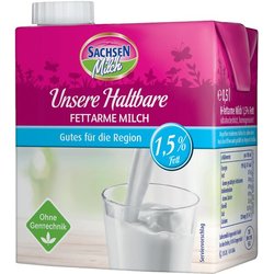 Sachsen H-Milch, 1,5 %, 0,5 Liter m Schraubverschluss, ultrahocherhitzt