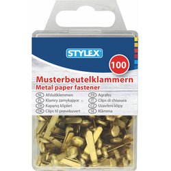 Musterklammern 100er Schachtel gold