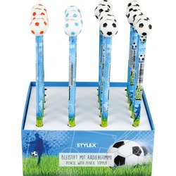 Bleistift mit Radiergummi Topper Fußball