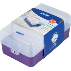 Karteikasten A7 mit Register farbig sortiert