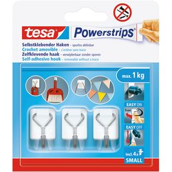 Powerstrips Small Metallhaken ablösbar 3 ST weiß