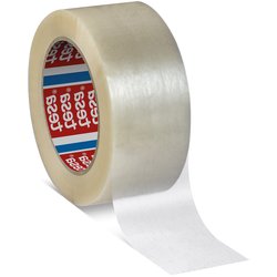 Packband recycelt 66 m / 50 mm transparent