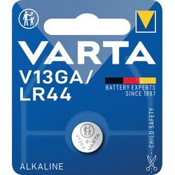 Knopfzellen-Batterie Varta V13GA / LR44 AlMn 1,5V 125mAh
