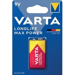 Batterie Alkaline Longlife Max Power E-Block, 9V