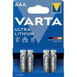 Batterie Lithium Micro AAA 4er Blister Packung