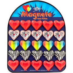 Glasmagnet Herzen sortiert Ø 35mm