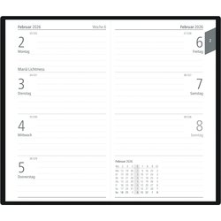 Taschenkalender 95x160mm 1Woche/2Seite