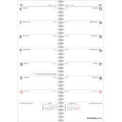 Vormerkbuch 110x300 mm 1Woche/2 Seiten