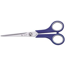 Softgriff-Büroschere Edelstahl 170mm blau