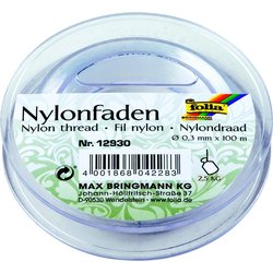 Nylonfaden auf Spule 0,30mm transparent