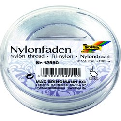 Nylonfaden auf Spule 0,50mm transparent