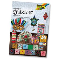 Motivblock Folklore 24x34cm 26Bl sortiert