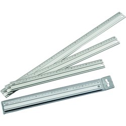 Aluminiumlineal mit Anti-Rutsch-Beschichtung 30cm