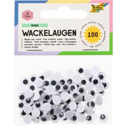 Wackelauge 7mm rund 100St