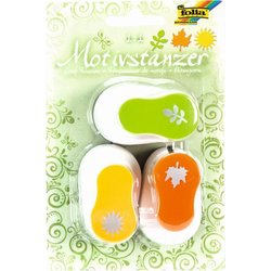 Motivstanzer Blätter/Sonne 3er Set