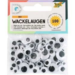 Wackelauge 6mm rund 100St