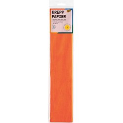 Feinkrepp 50cmx250cm hellorange