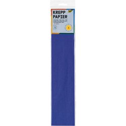 Feinkrepp 50cmx250cm brilliantblau