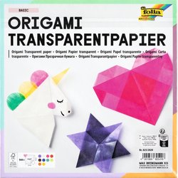 Transparentpapier Faltblatt 42g 20x20cm 500Bl sortiert